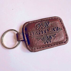 VTG Bentley Leather
Keychain Puffy Brown Stitched
Keyring Fob